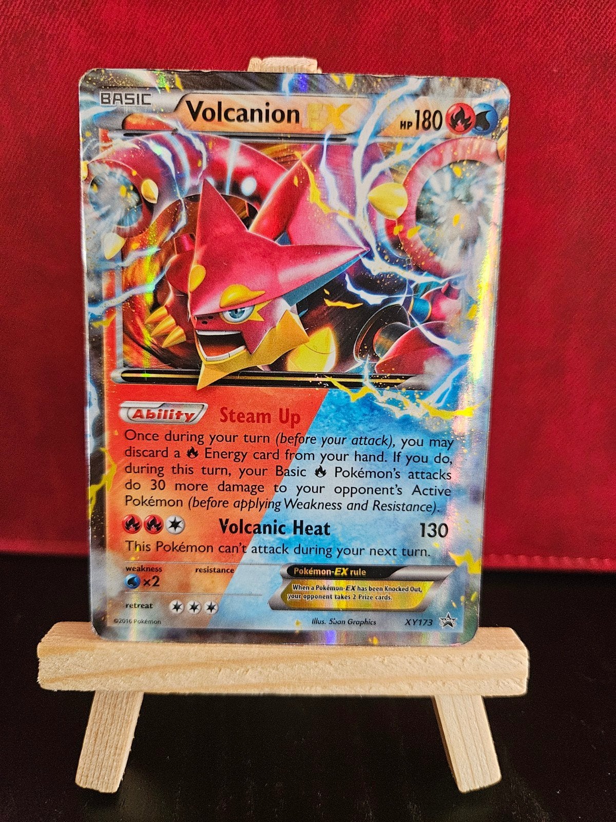 Volcanion EX #XY173, Ophalen of Verzenden, Gebruikt, Losse kaart, Foil