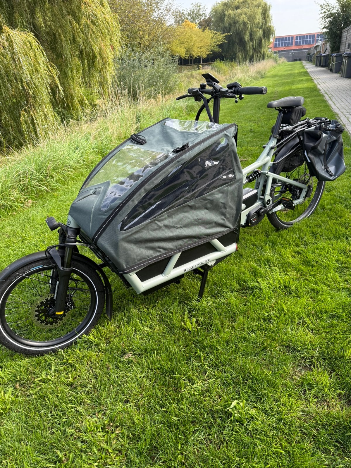 Riese & Müller nieuwe electrische bakfiets, alle comfort, Nieuw, 2 kinderen, Elektrisch, Schijfrem