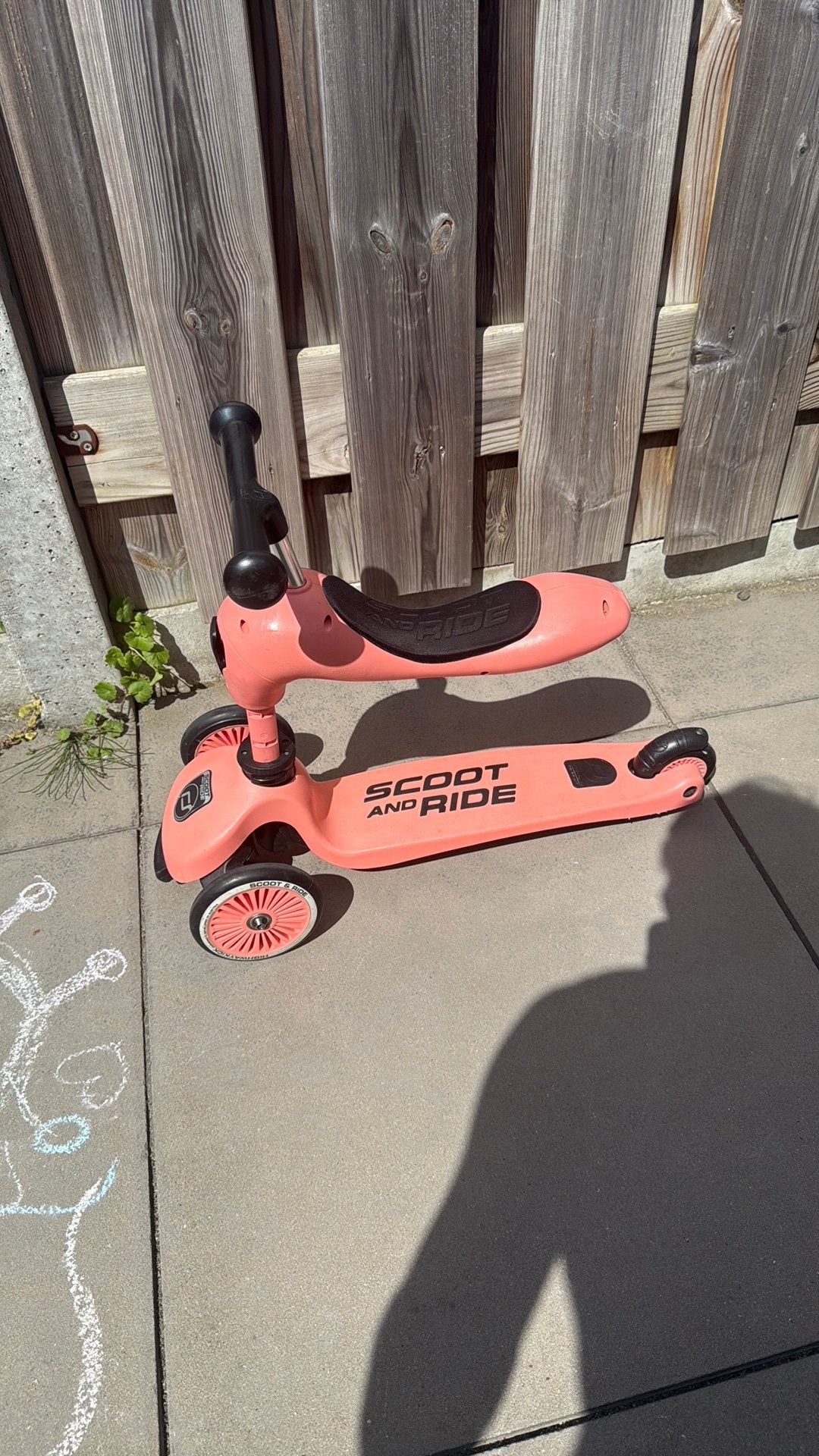 Scoot & Ride Highwaykick 1 in 2. (Peach), Ophalen, Zo goed als nieuw, Gewone step