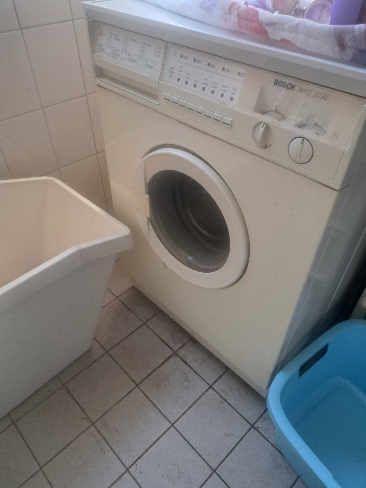 Bosch WFS 2030 Wasmachine - Betrouwbaar en Efficiënt, Ophalen, Gebruikt, Voorlader, Kort programma