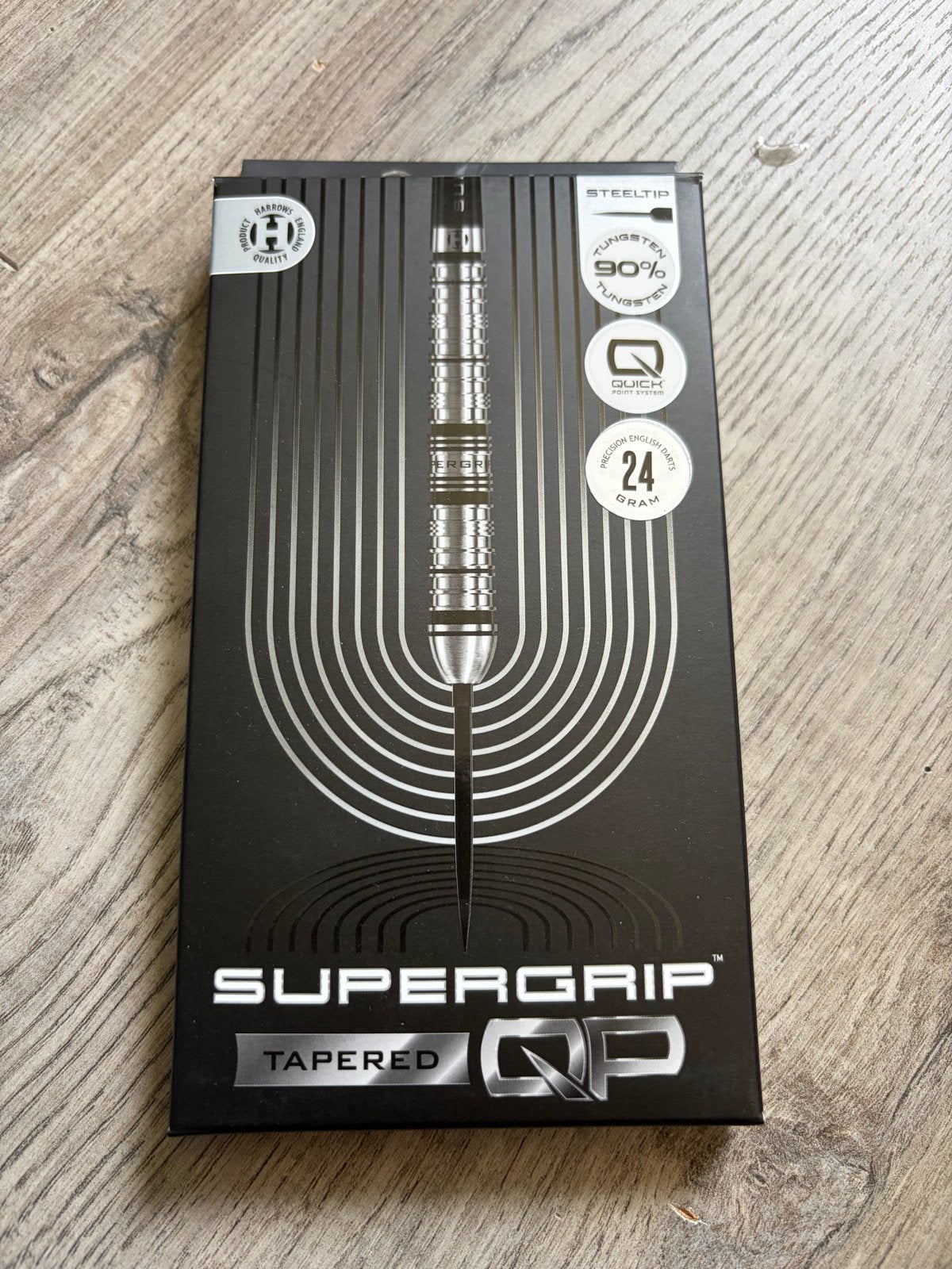 Harrows Supergrip Tapered Darts 24gr Non QP, Ophalen of Verzenden, Zo goed als nieuw, Pijlen