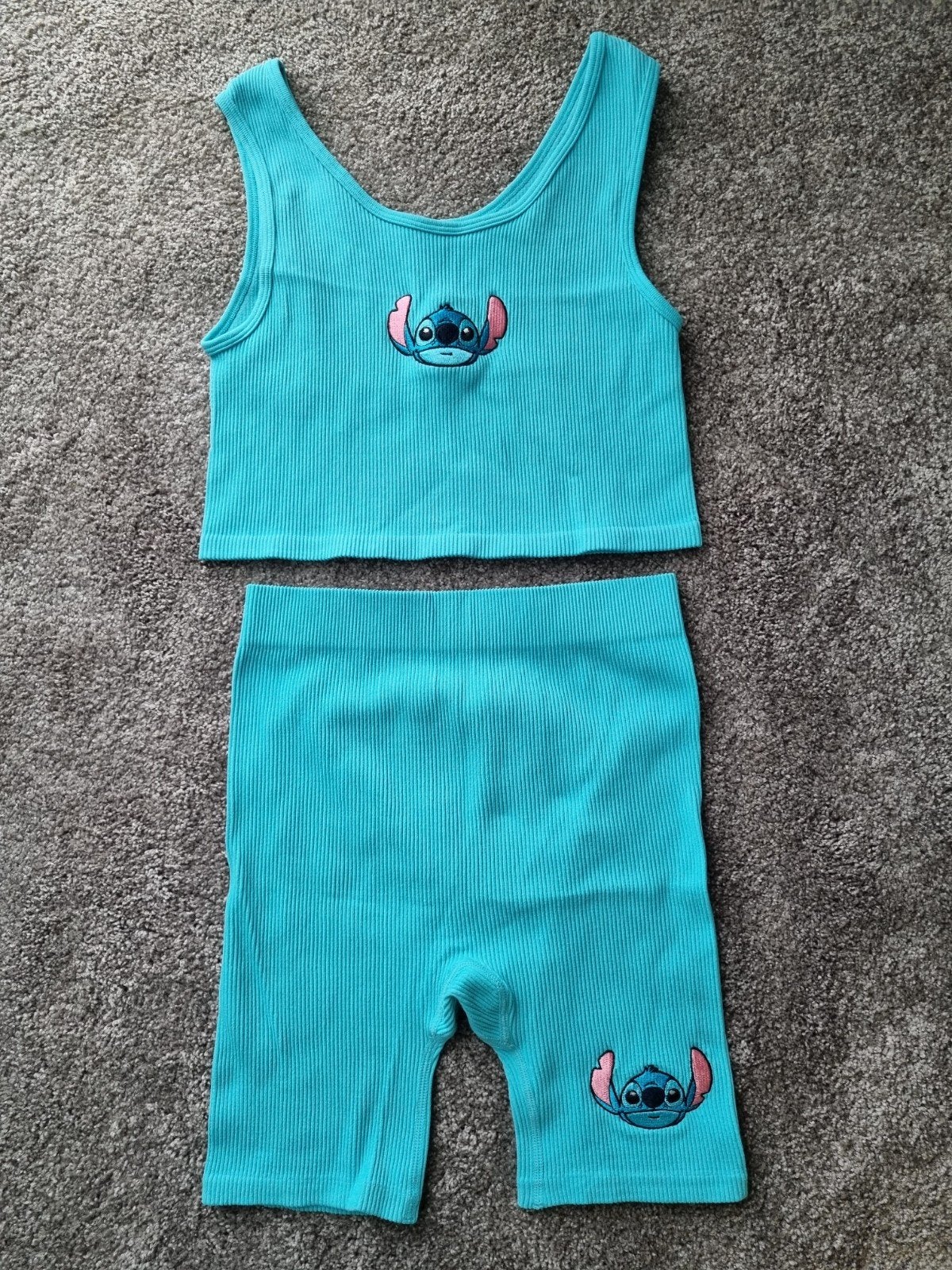 Crop top en korte legging meisje -- maat 152 -- Primark, Ophalen, Meisje, Zo goed als nieuw, Setje