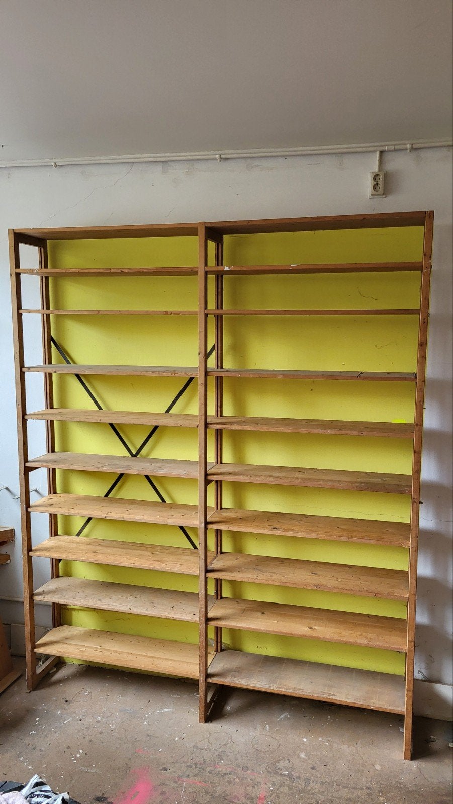 Vintage Lundia boekenkast / stellingkast, 2m50 hoog, Ophalen, Gebruikt