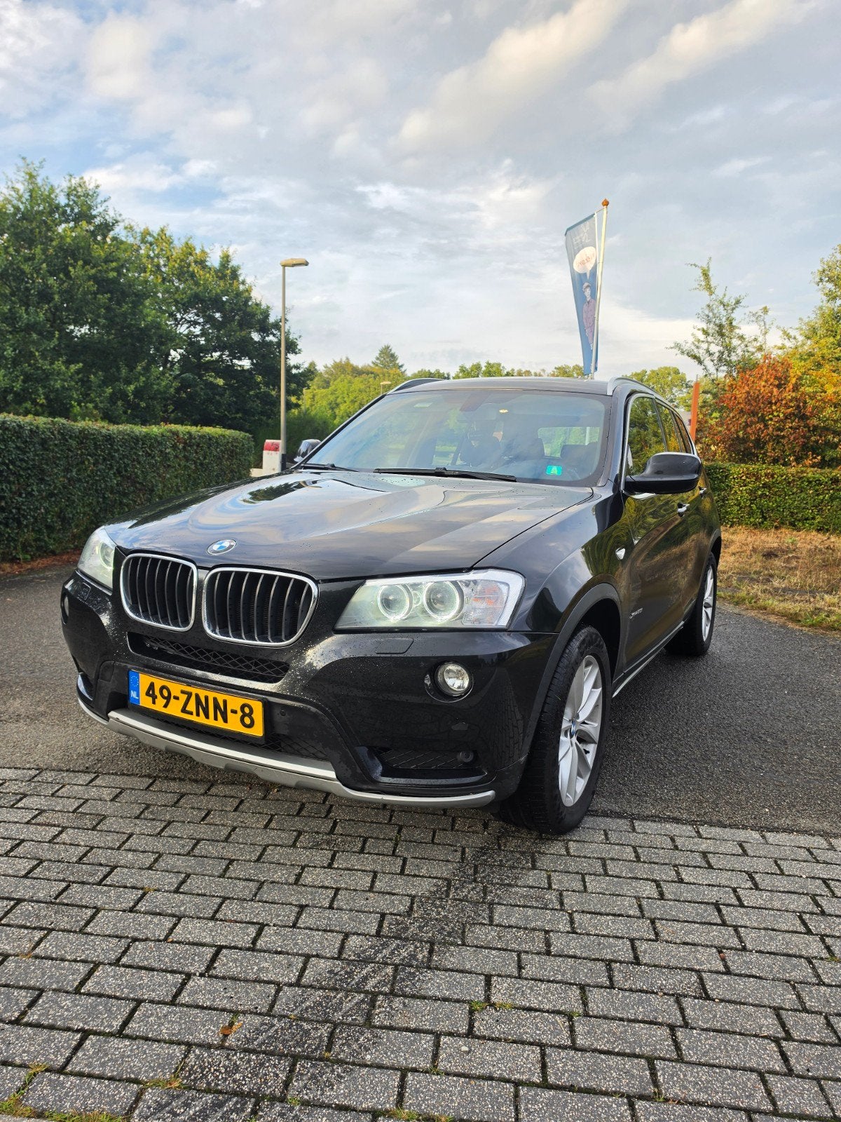 BMW X3 20I Xdrive Aut8 2013 Zwart, Auto's, BMW, Euro 5, Zwart, 4 cilinders, Zwart