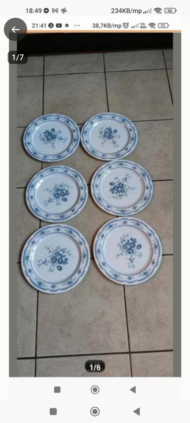 6x nieuwe staat plastisch borden, Ophalen of Verzenden, Zo goed als nieuw, Overige stijlen, Bord(en)
