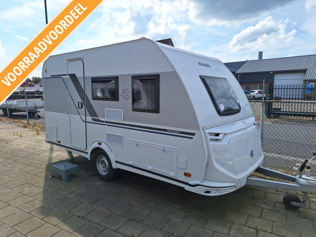 Knaus Sport 400 QD INCL MOVER EN FIETSDRAGER, Caravans en Kamperen, Bedrijf, Treinzit, Tot en met 3, 4 tot 5 meter
