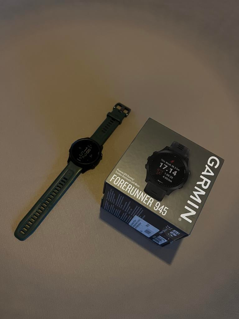 Garmin Forerunner 945 sporthorloge, Gebruikt, Hartslag, Zwart, IOS