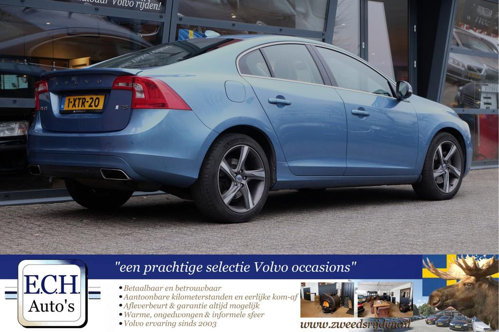 Volvo S60 2.0 T5 245 pk Aut. Summum, Cognac Leer, Xenon, Ele, Gebruikt, 4 cilinders, Blauw, S60