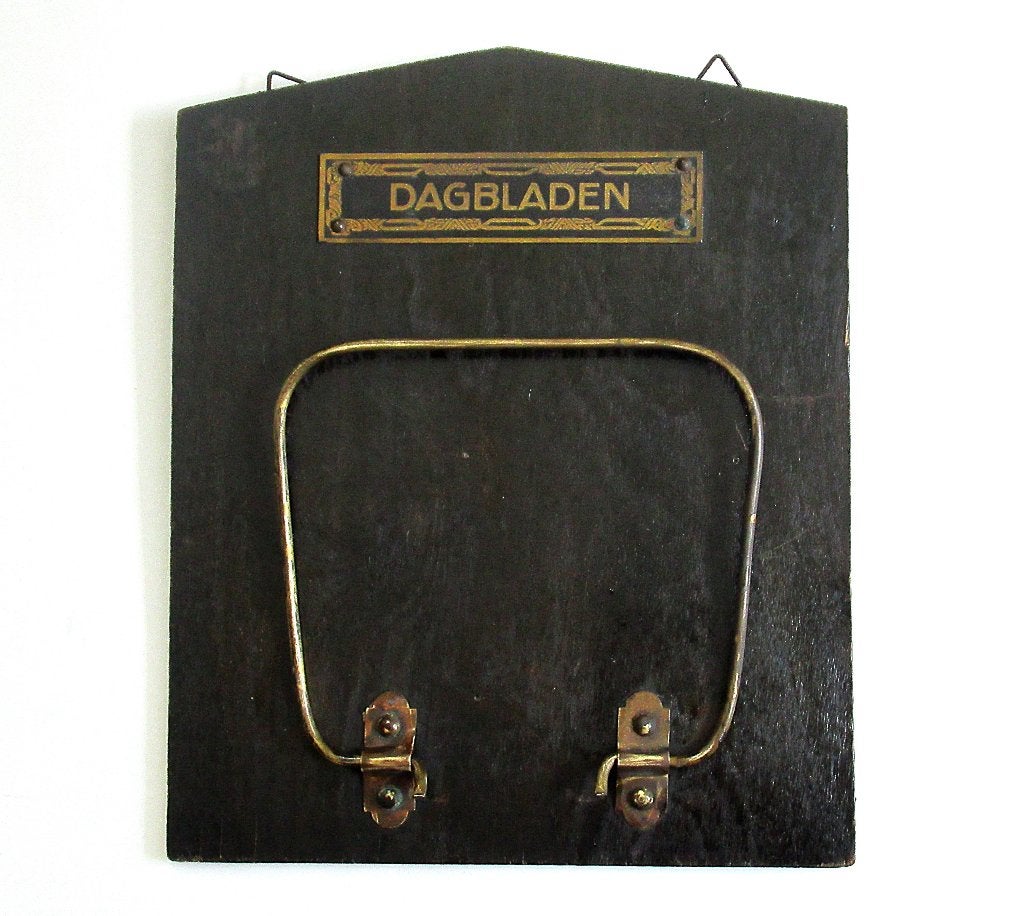 Antieke wand tijdschriften krantenhouder uit de jaren 1940., Ophalen of Verzenden
