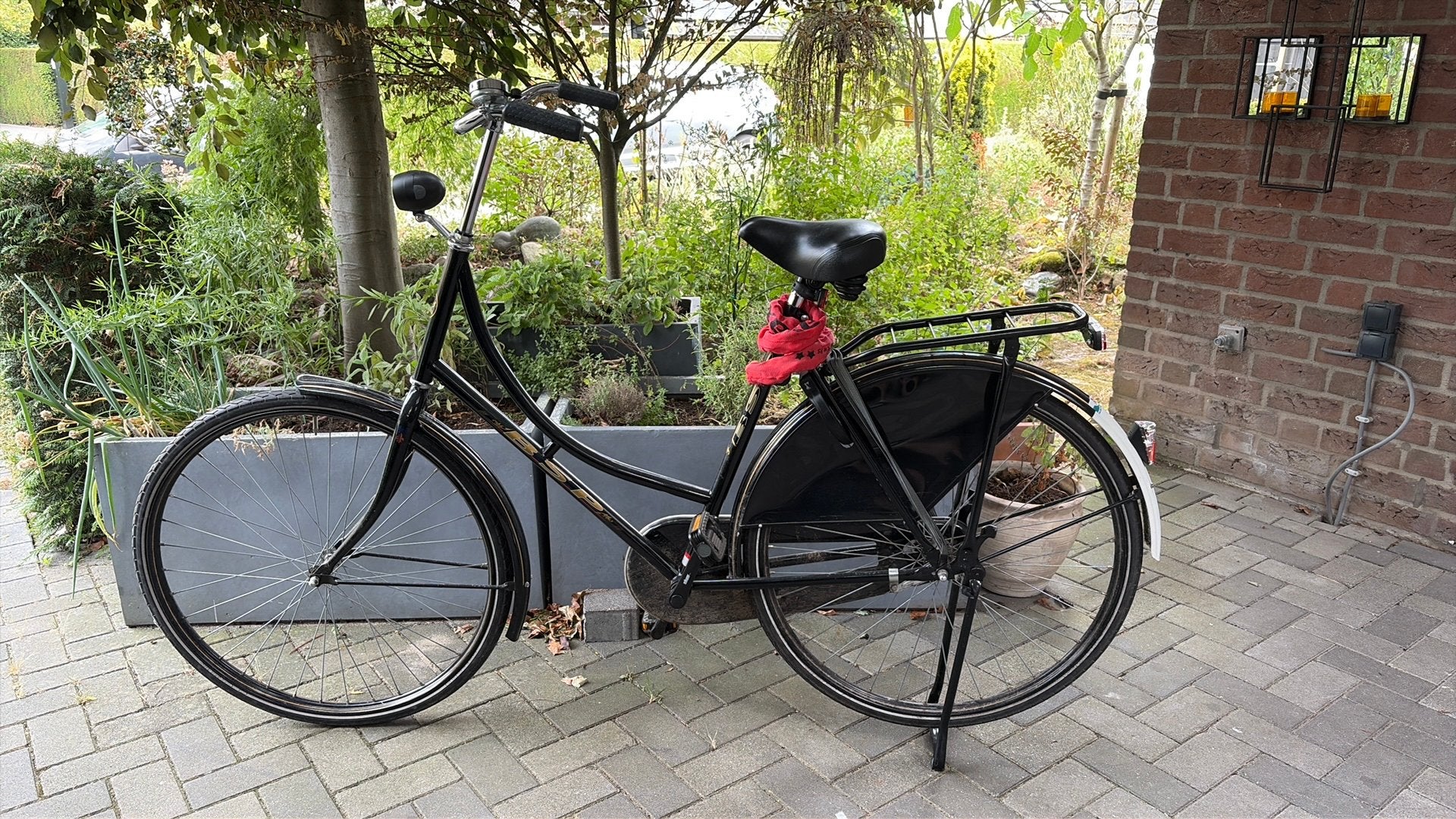 Omafiets, Ophalen, Gebruikt, Terugtraprem