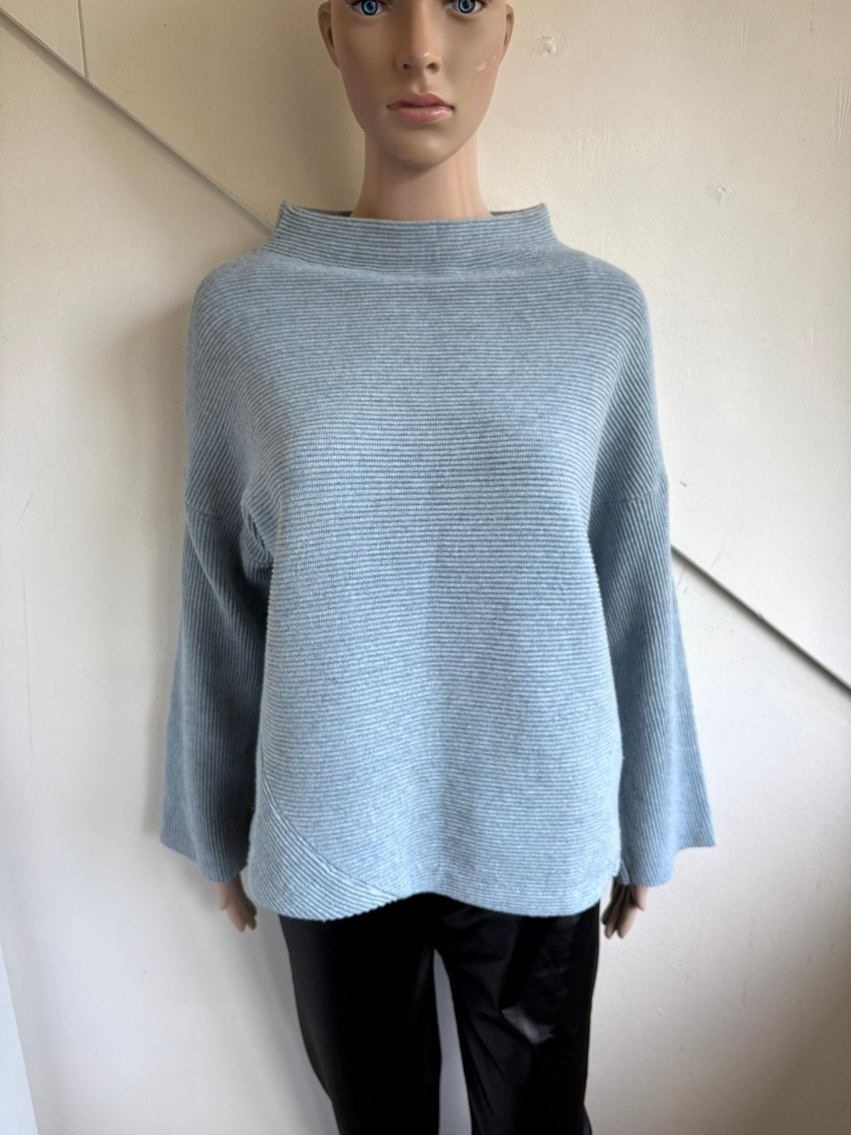 Be Pure trui rib maat M lichtblauw, Kleding | Dames, Ophalen of Verzenden, Zo goed als nieuw, Maat 38/40 (M), Blauw