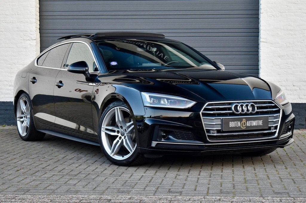 Audi A5 Sportback 35 TFSI Sport S-line edition | Pano | ACC, Auto's, Audi, Gebruikt, 4 cilinders, Zwart, Origineel Nederlands