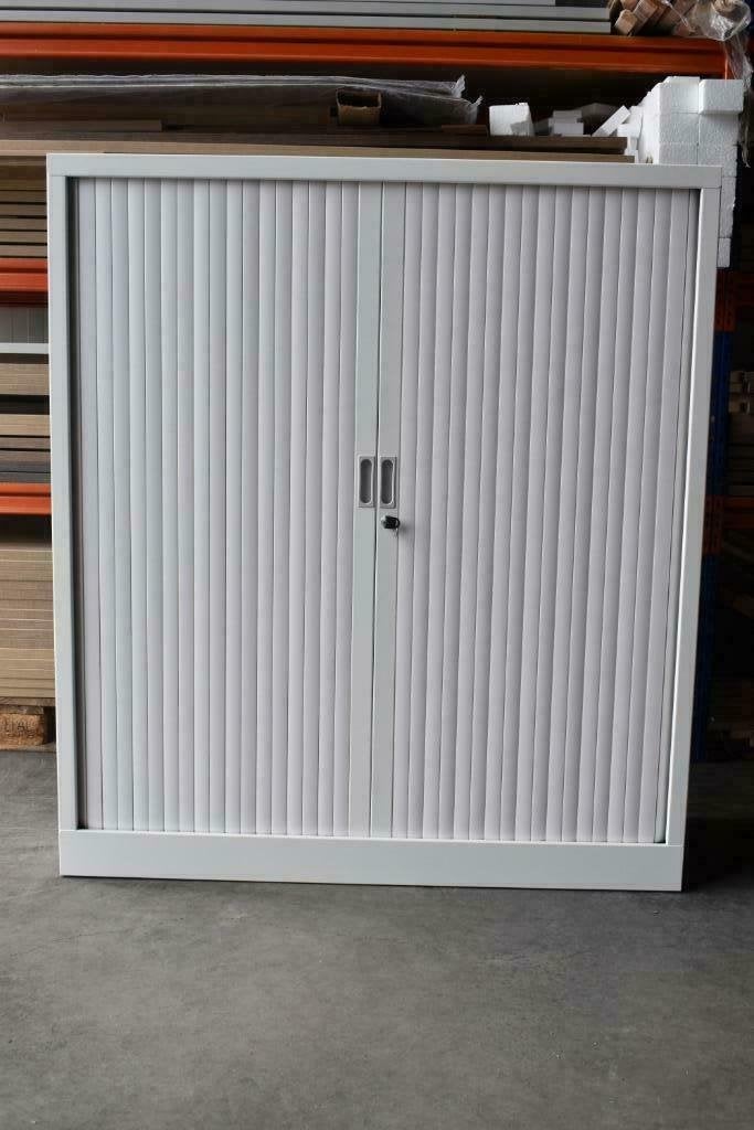 Witte archiefkasten/roldeurkasten/kantoorkasten, Niet ingevuld, 100 tot 150 cm, Niet ingevuld, Ophalen of Verzenden