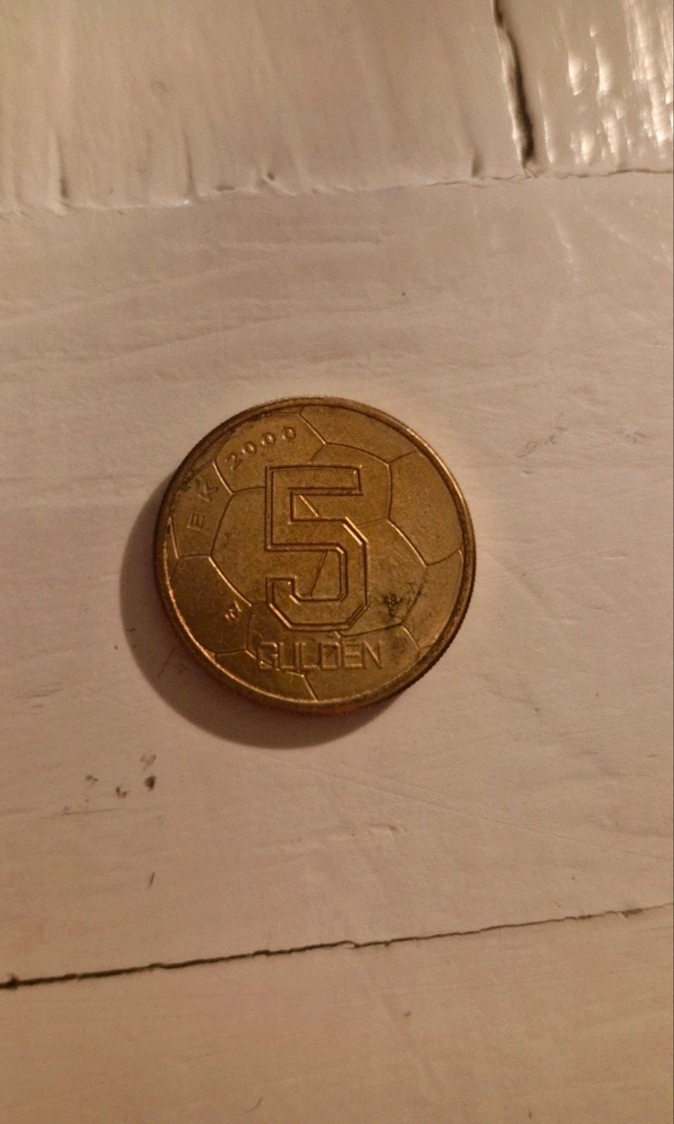 EK 2000 5 Gulden munt Koningin Beatrix, Postzegels en Munten, Ophalen of Verzenden