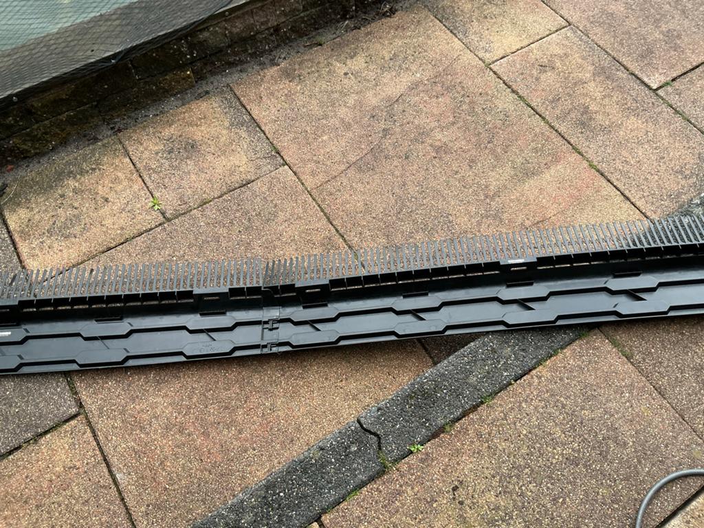 Nog. 8 Dakgootbeschermer tegen ongedierte en bladeren, Kunststof, Zwart, Overige typen, Nieuw