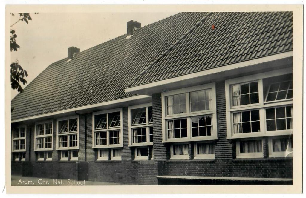 Arum - Chr. Nat. School, Verzenden, 1940 tot 1960, Ongelopen, Friesland