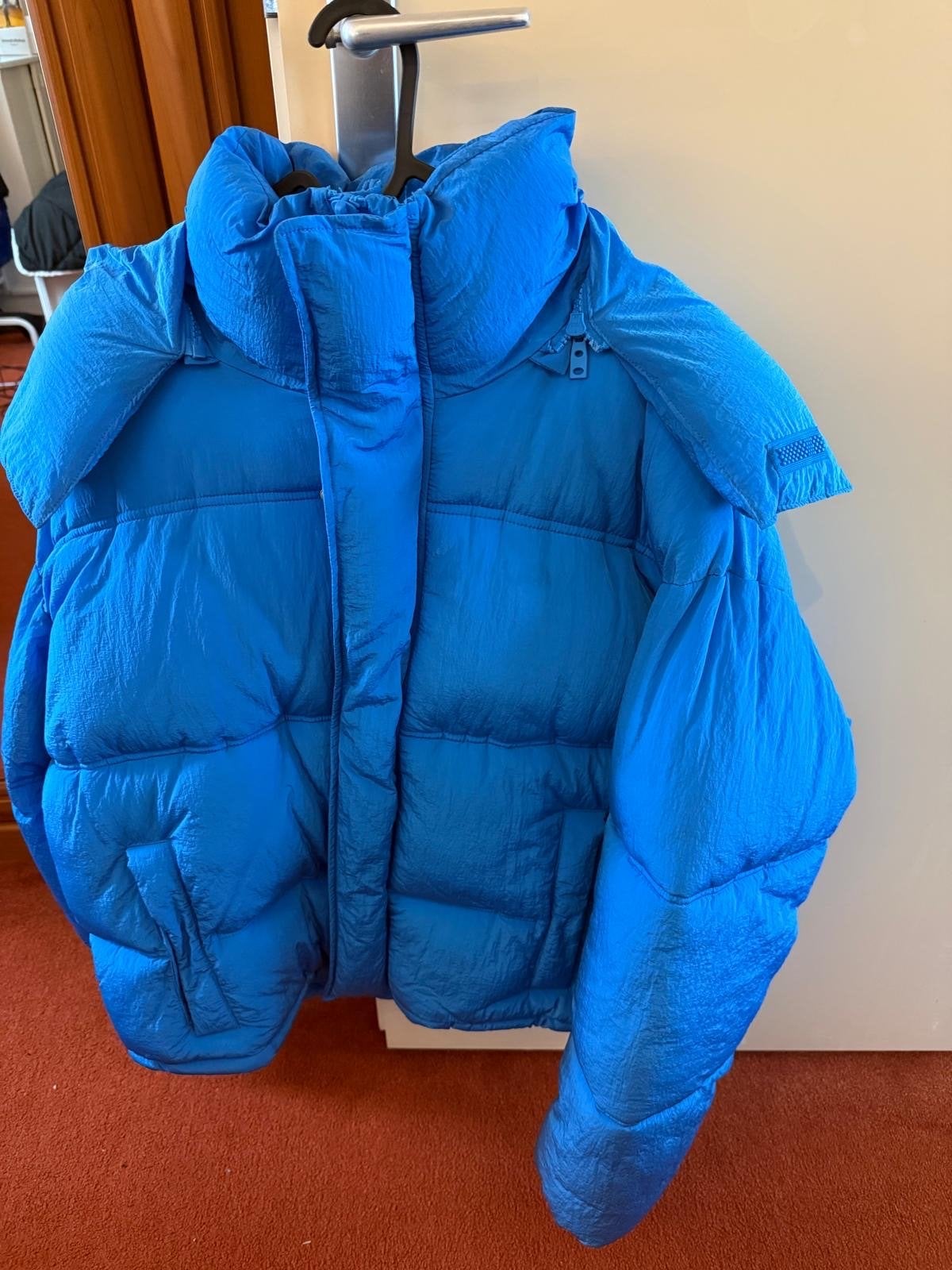 Zara Puffer Jacket Blauw - Maat L, Ophalen of Verzenden, Zo goed als nieuw, Maat 42/44 (L), Blauw