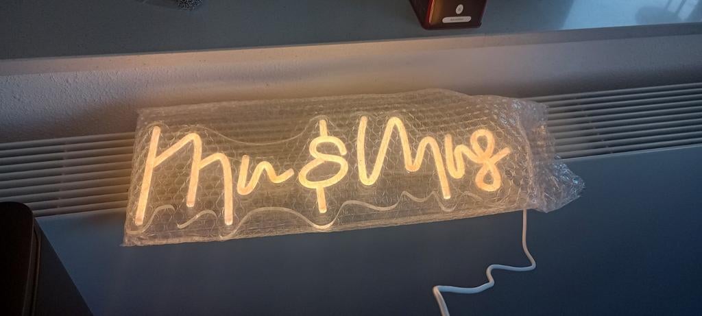 LED Mr & Mrs, Huis en Inrichting, Ophalen of Verzenden, Nieuw