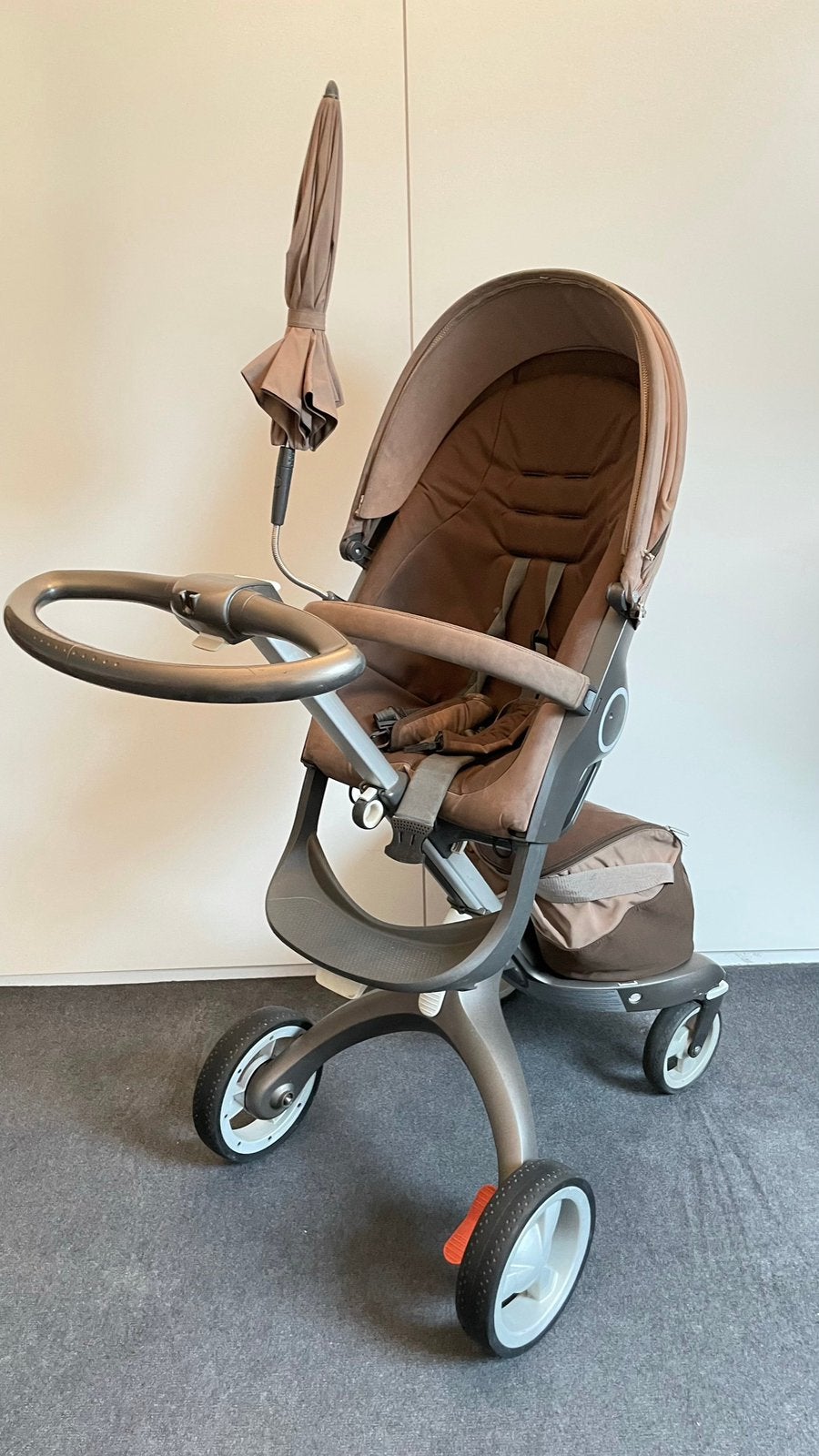 Stokke Xplory V4 Bruin, Gebruikt, Combiwagen, Met autostoeltje, Ophalen