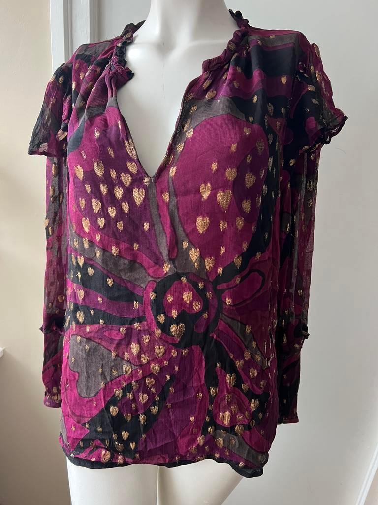 Fabienne chapot tina top blouse maat 42 XL super, Kleding | Dames, Ophalen of Verzenden, Zo goed als nieuw, Maat 46/48 (XL) of groter