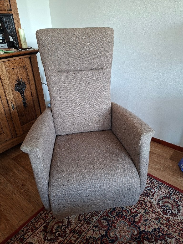 relax stoel stof elektrisch verstelbaar, Ophalen, Gebruikt, Minder dan 75 cm, Stof