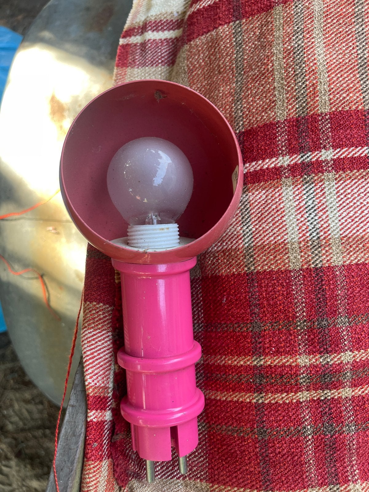 Vintage WLP Stekkerlamp RozeMemphis Style Space Age Jaren 80, Met schakelaar, Gebruikt, Roze, E27 (groot)