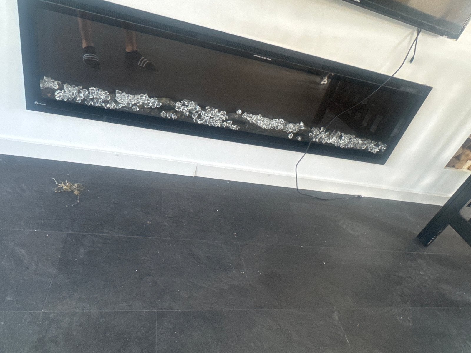 Moderne Elektrische Haard - Inbouwmodel, Ophalen of Verzenden, Gebruikt, Inbouwhaard, Elektrische haard