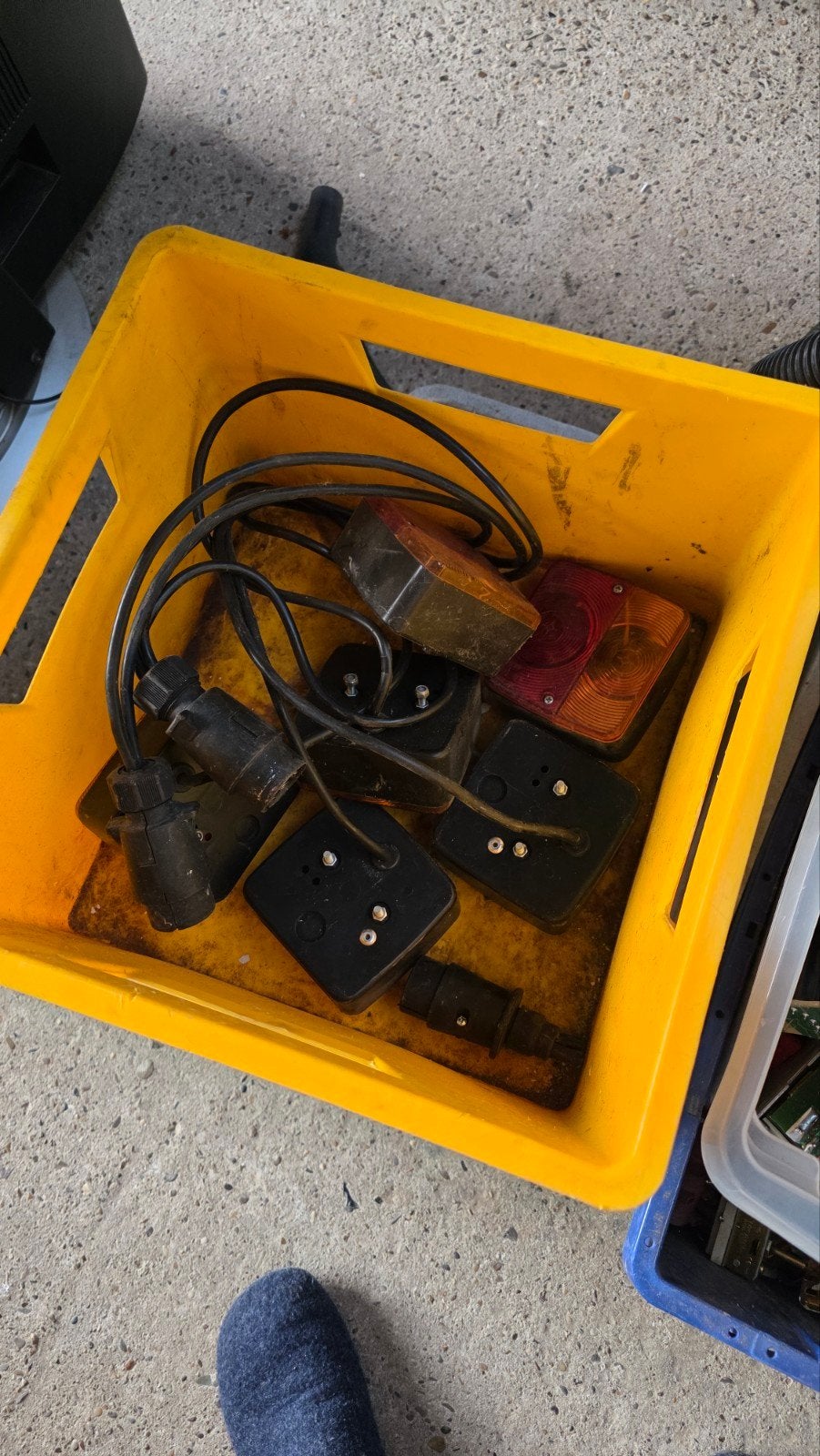 aanhanger verlichting, Ophalen