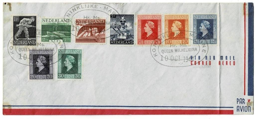 brief met de bevrijdingszegels uitgegeven op 5-6-1944 (#065), Postzegels en Munten, Verzenden, Brief