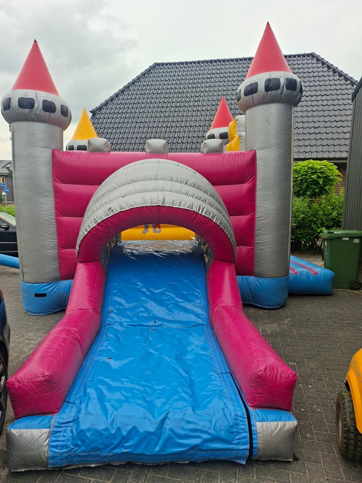 springkussen, Ophalen, Gebruikt