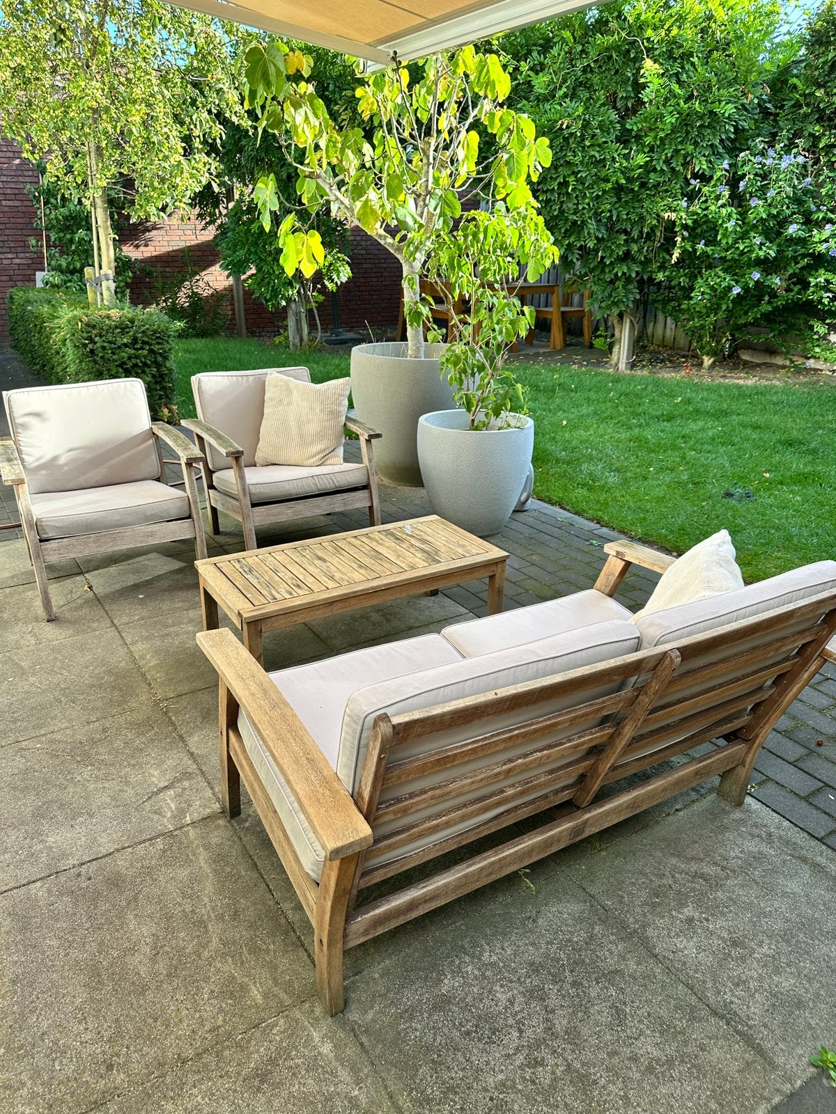 Lounge set – klusproject, Tuin en Terras, Tuinsets en Loungesets, Ophalen, Zo goed als nieuw, Bank