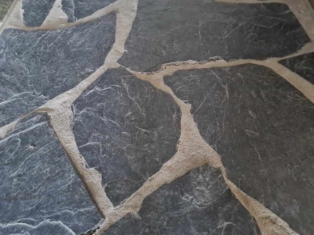 prachtige leisteen flagstones Mystic Black € 25,95 p/m2, Ophalen of Verzenden, Nieuw, Natuursteen, Terrastegels