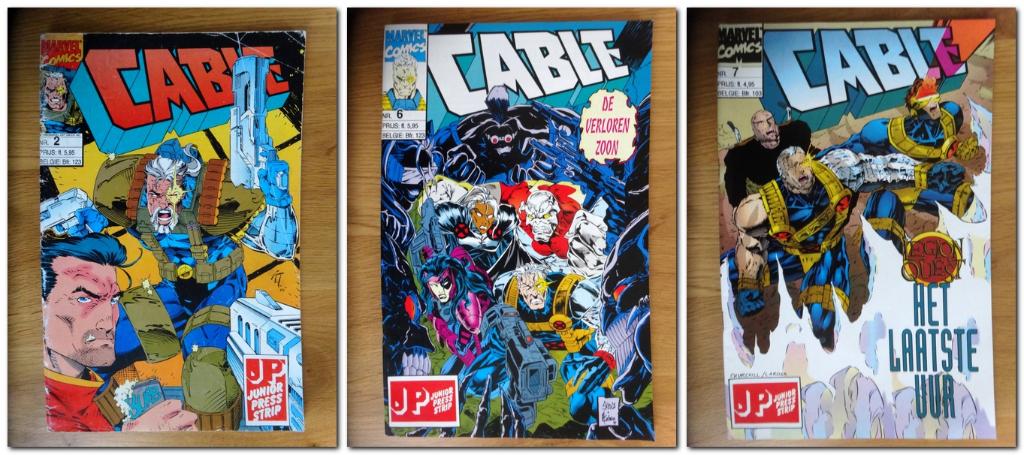 Cable 3 X Nederlands comics nr. 2 - 6 - 7, Gelezen, Ophalen of Verzenden, Junior Press, Meerdere stripboeken