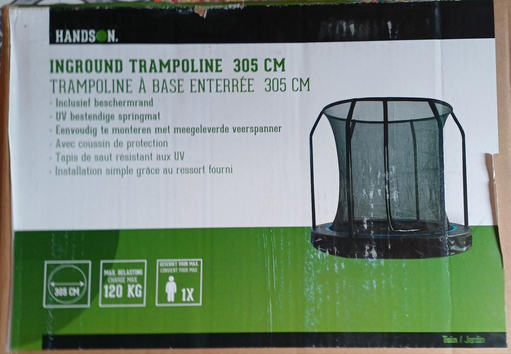 Handson Inground Trampoline 305 CM, Ophalen, Nieuw
