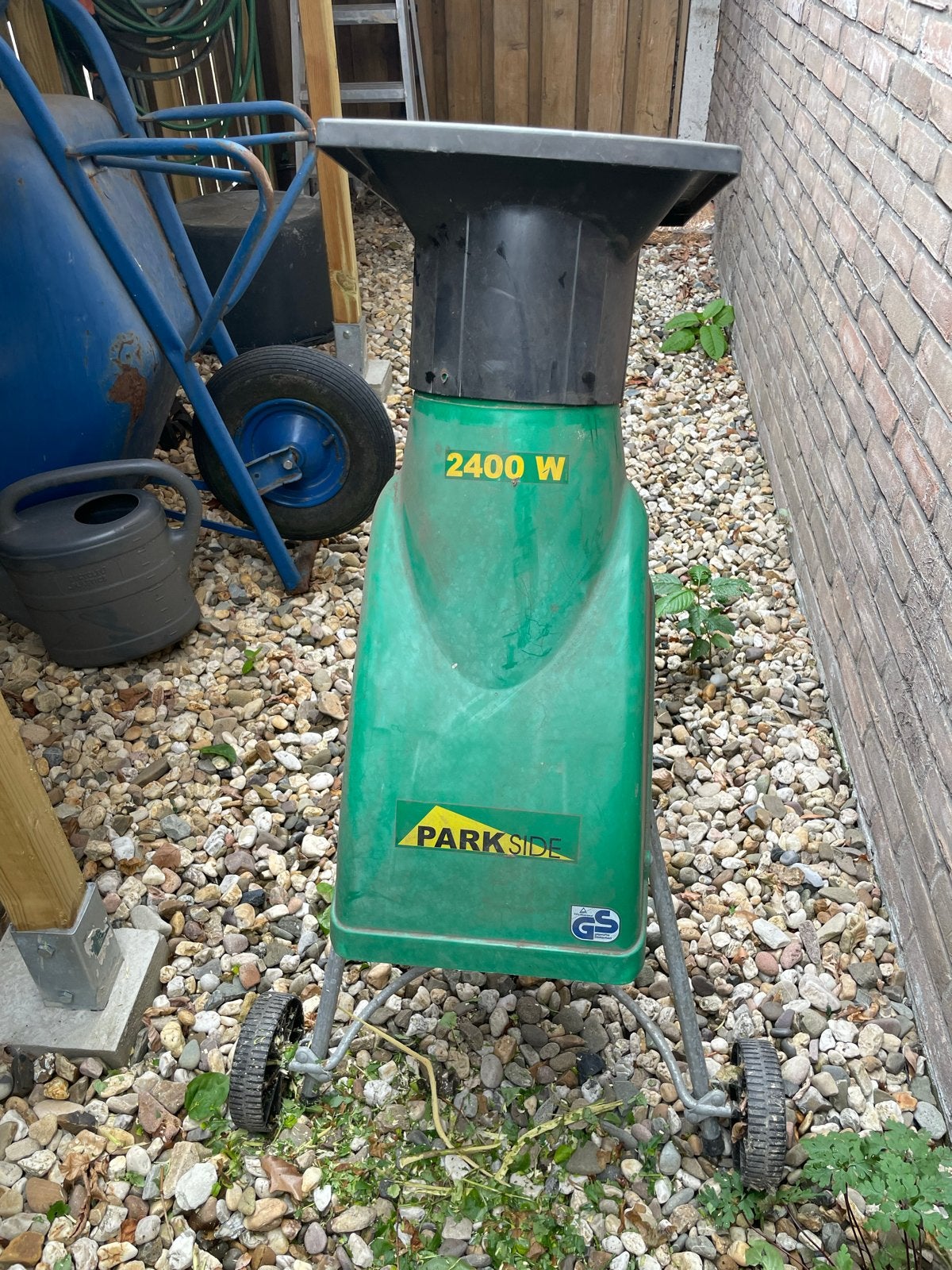 Parkside 2400W Elektrische Hakselaar - Tuinhakselaar, Ophalen, Gebruikt, Elektrisch
