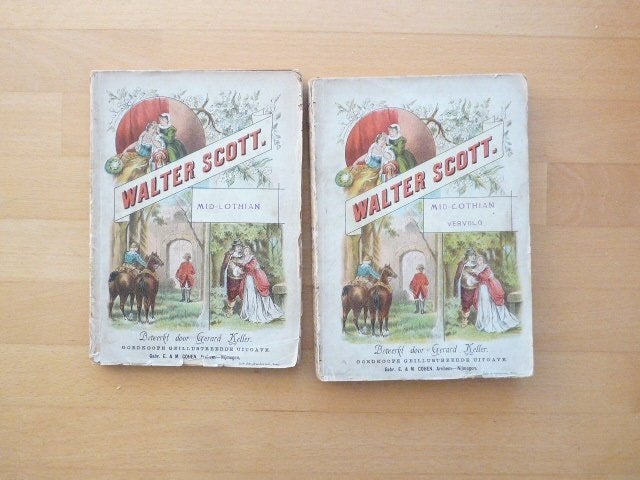 Walter Scott Het hart van Mid Lothian 2 delen, Ophalen of Verzenden