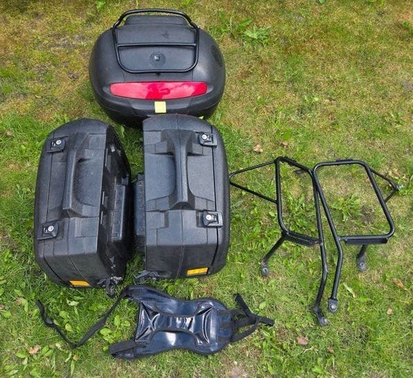 Bmw F 800 Koffer Set Hepco + Beugels + Tanktas Complete set!, Ophalen of Verzenden, Gebruikt