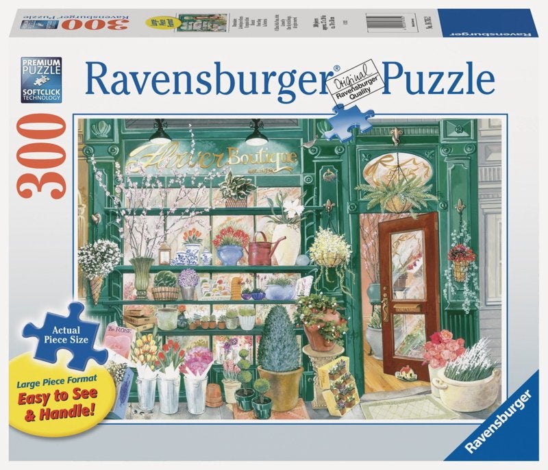 Ravensburger - De Bloemist - 300XL stukjes, Ophalen of Verzenden, Minder dan 500 stukjes, Nieuw, Legpuzzel