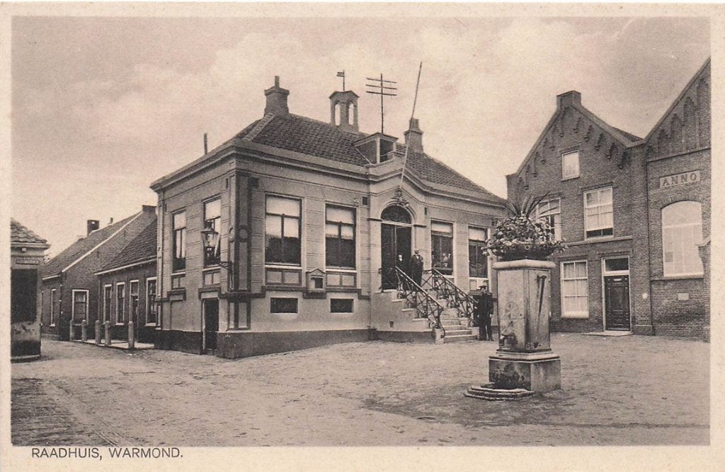 703-476-033 Raadhuis Warmond, Ophalen of Verzenden, Voor 1920, Zuid-Holland