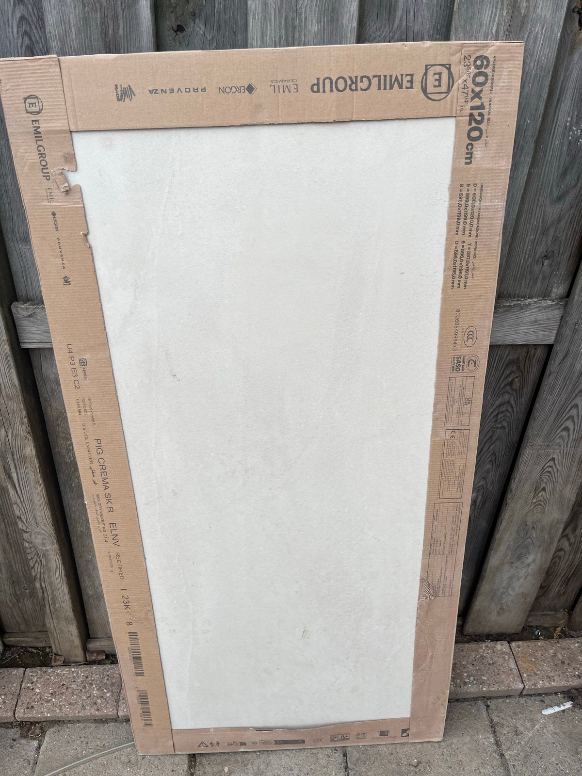 13 pakken Emilgroup tegels 60x120 cm - 26 tegels totaal, Ophalen, 60 cm of meer, Keramiek, Nieuw