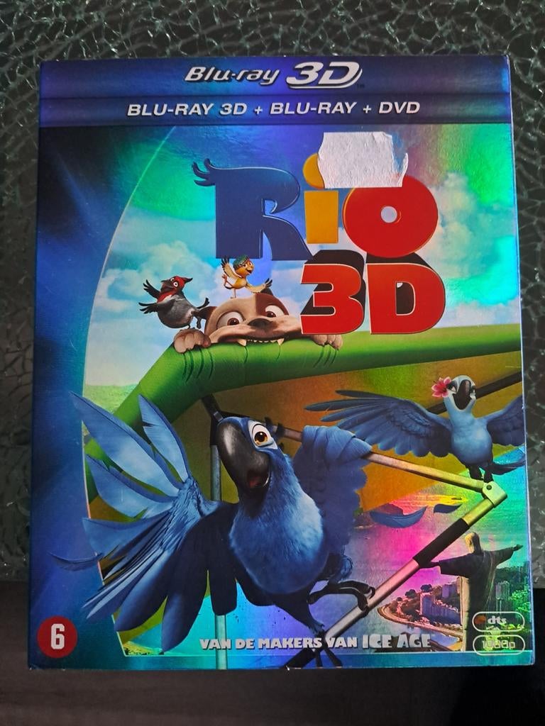 Rio (3D brd/brd/dvd), Ophalen of Verzenden, Zo goed als nieuw, Tekenfilms en Animatie