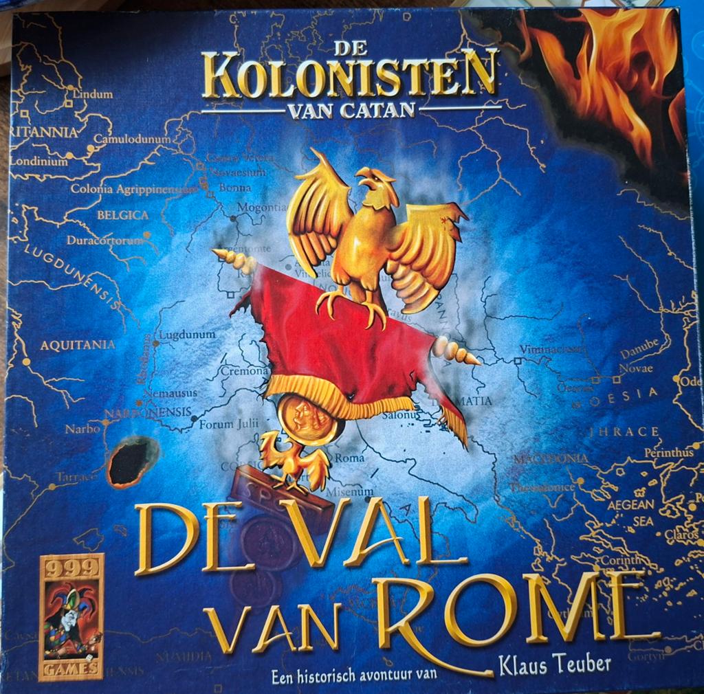 De Kolonisten van Catan: De Val van Rome, Drie of vier spelers, Ophalen of Verzenden, Zo goed als nieuw, 999 Games