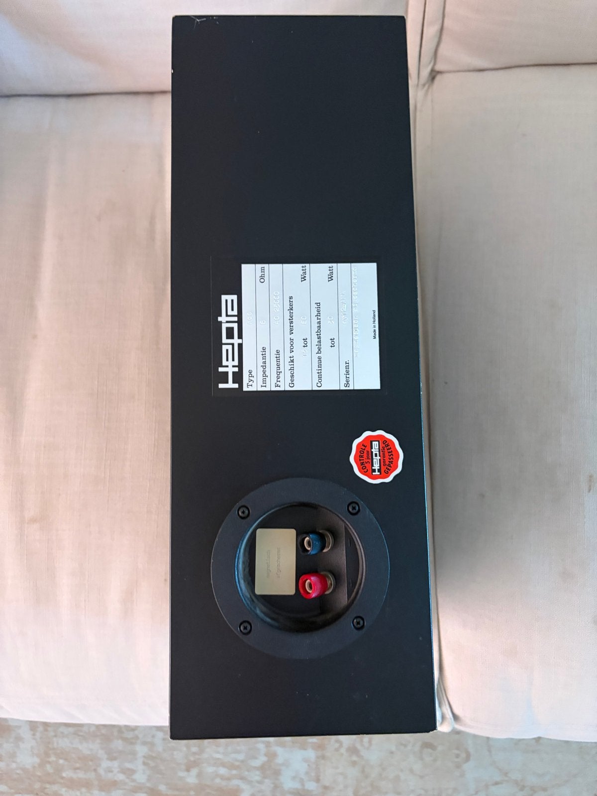 Hepta Center Speaker met kabel, Gebruikt, Center speaker, Minder dan 60 watt, Ophalen