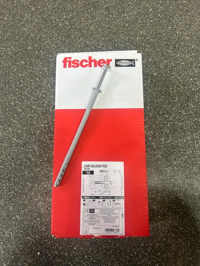 Fischer 46336 SXR 10x200 fus 2 dozen 100 stuks, Doe-het-zelf en Verbouw, Ophalen of Verzenden, Nieuw