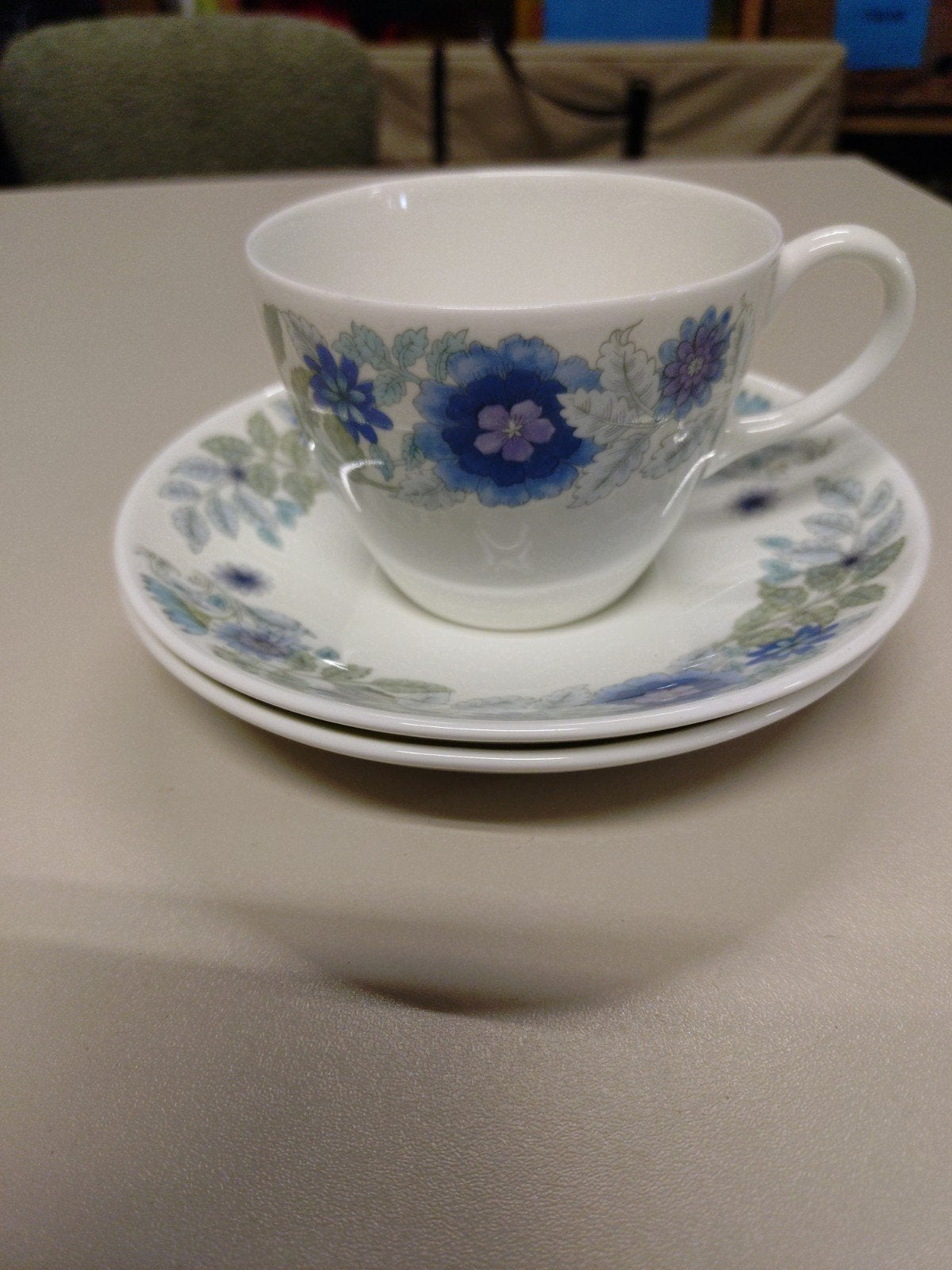 Wedgwood Clementine WEDGWOOD Kop en 2 Schotels, Ophalen of Verzenden