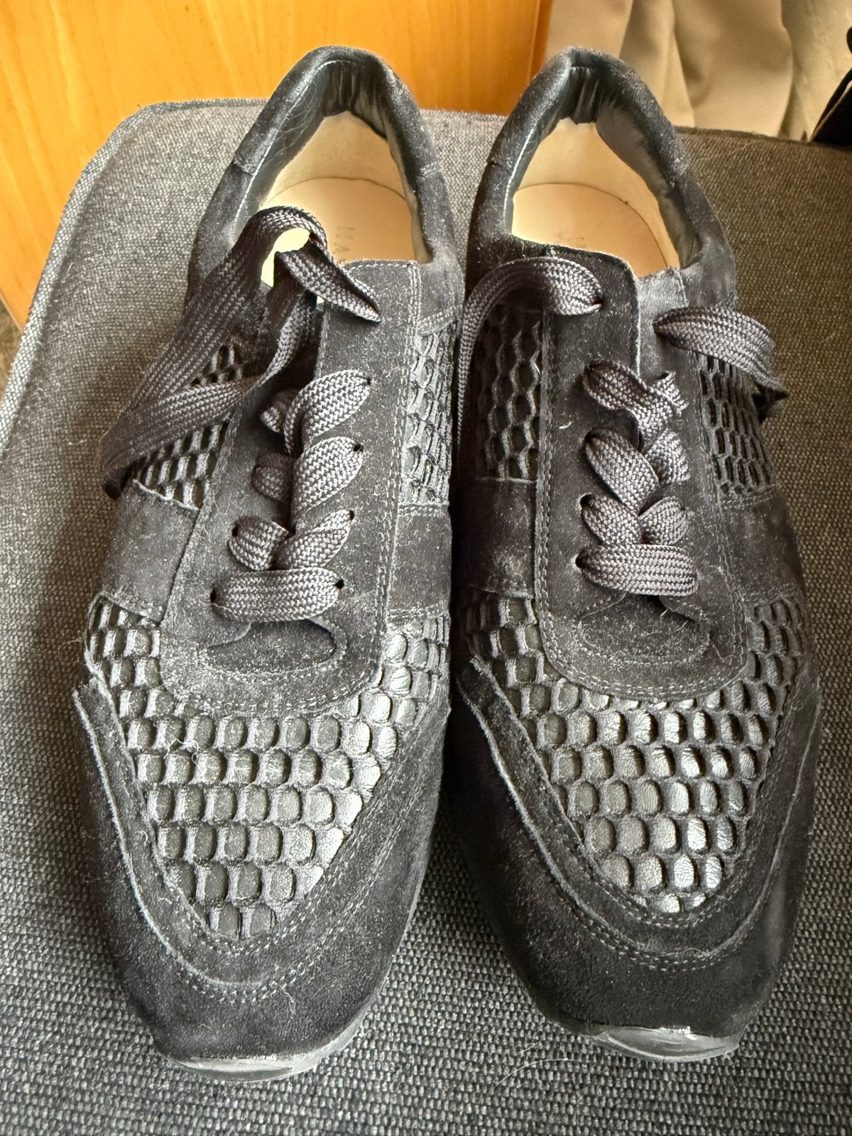 HASSIA Premium Comfort Leren Sneakers Maat 42, Zwart, Ophalen of Verzenden, Sneakers of Gympen, Zo goed als nieuw