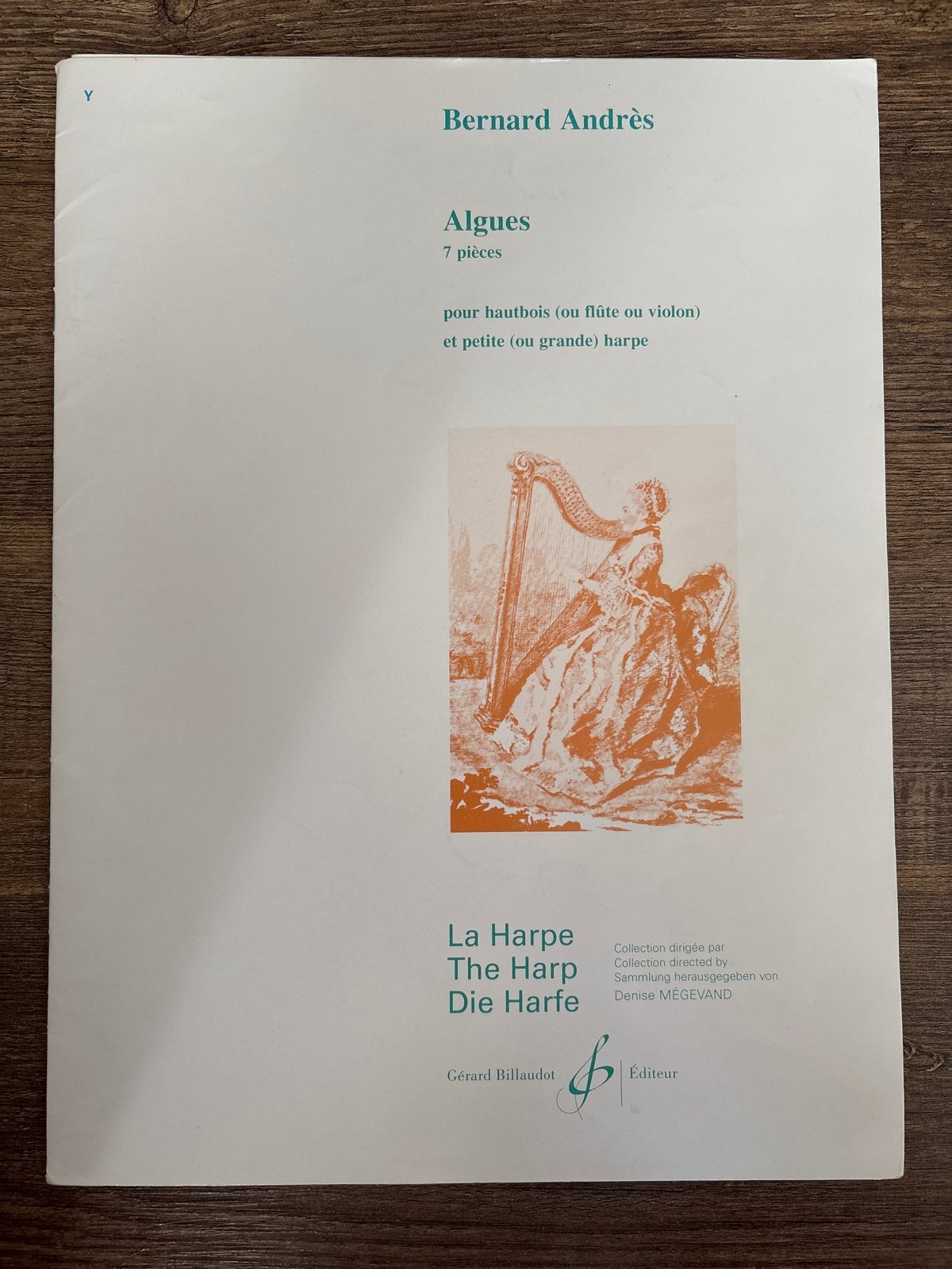 Bernard Andrès - Algues: 7 stukken voor hobo/fluit/viool & h, Muziek en Instrumenten, Bladmuziek, Klassiek, Hobo, Ophalen of Verzenden