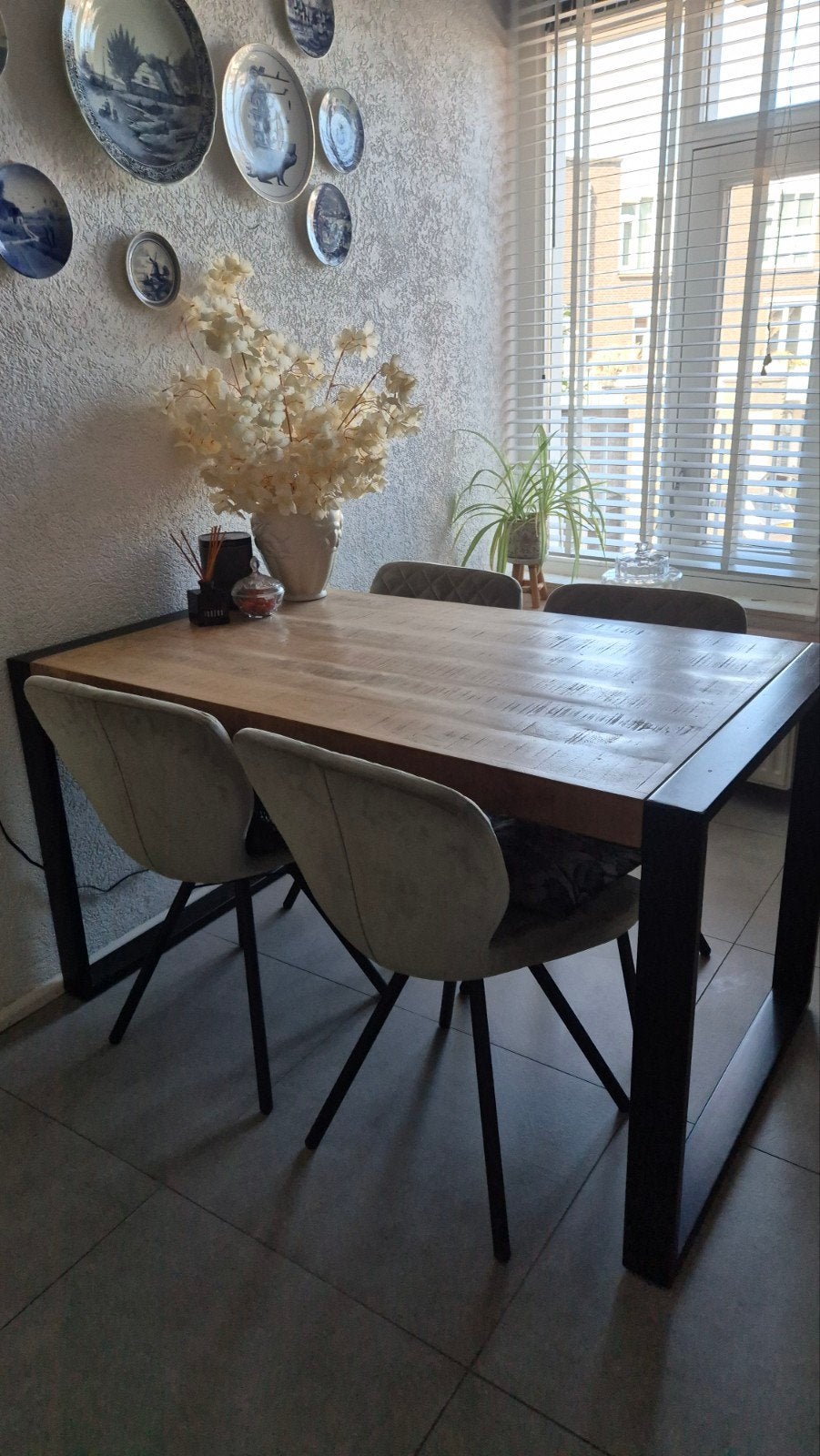 eettafel 140x80, Ophalen, 100 tot 150 cm, 50 tot 100 cm, Zo goed als nieuw