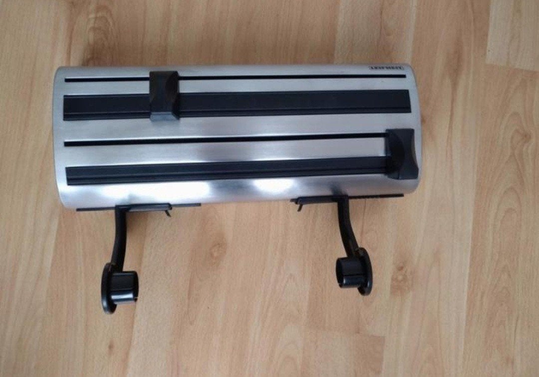 Rolhouder keukenrol papier aluminium vershoud folie, Zilver, Ophalen of Verzenden, Zo goed als nieuw, Metaal