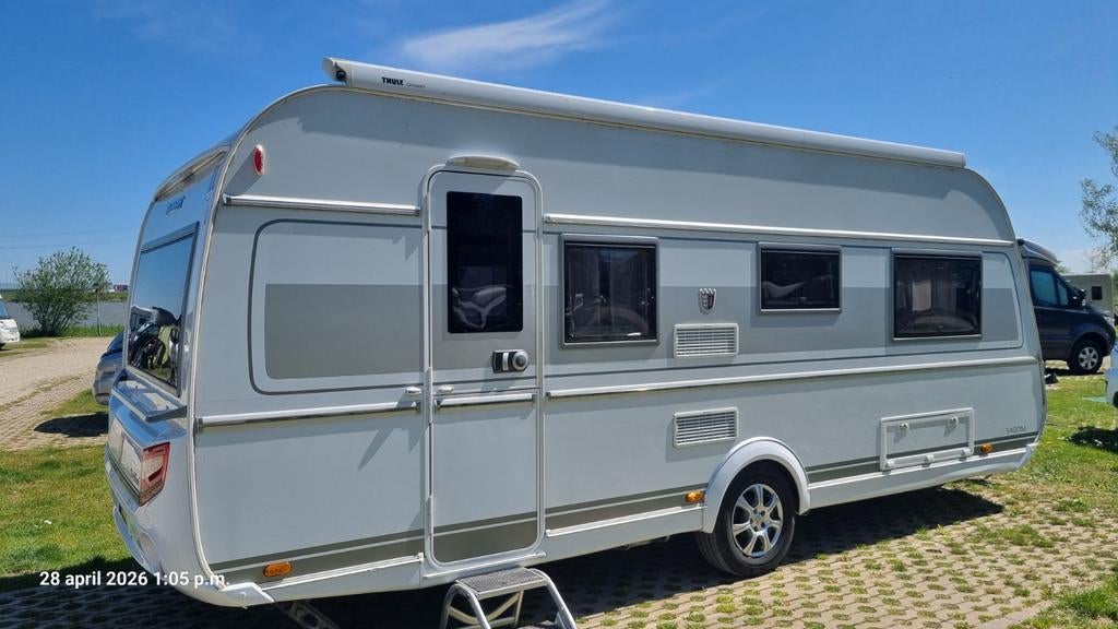 Luxe Tabbert Da Vinci 540dm Stapelbed Airco Mover COMPLEET, Ophalen, Zo goed als nieuw